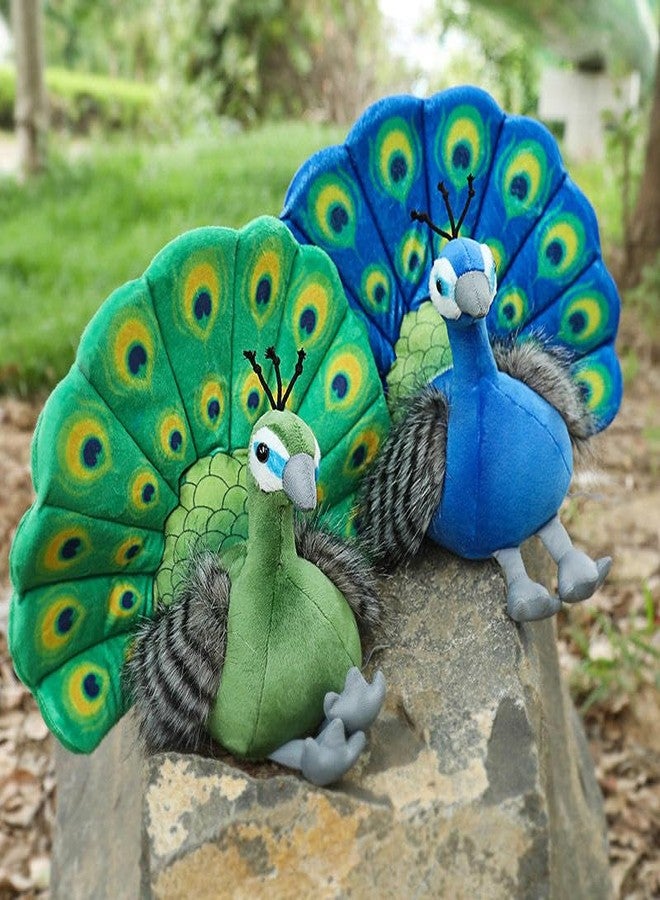 AVSHUB Soft Toy Plush Beautiful Peacock Bird 30 Cm Toy | Stuffed Animal | Ultra Soft, Huggable & Cuddly | Home Decor Gift for Kids, Girls, Boys for Birthday, Valentine’s Day (Green) - Image 5